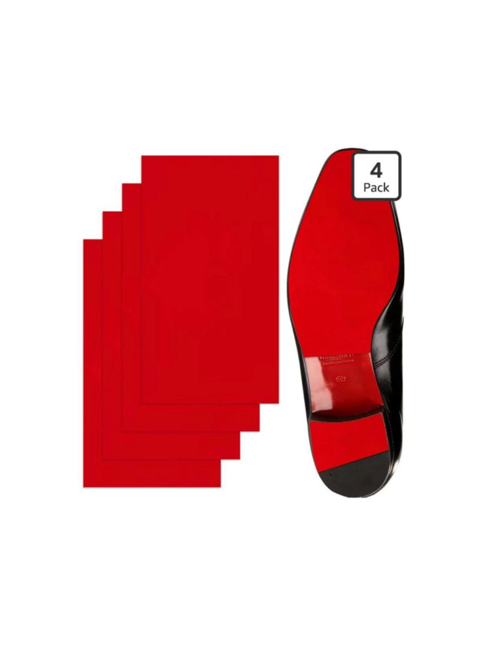 Women's Unbranded Red and Black Sole Self-Adhesive Protector